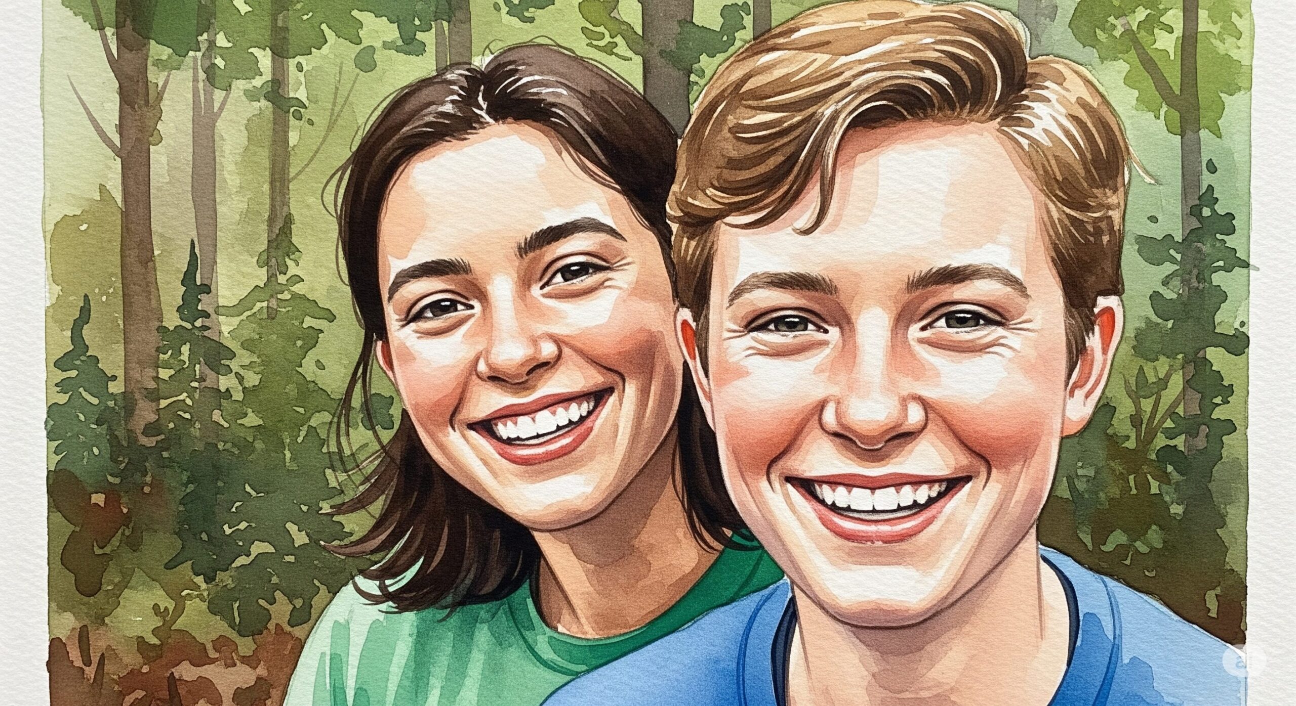 少年少女の笑顔