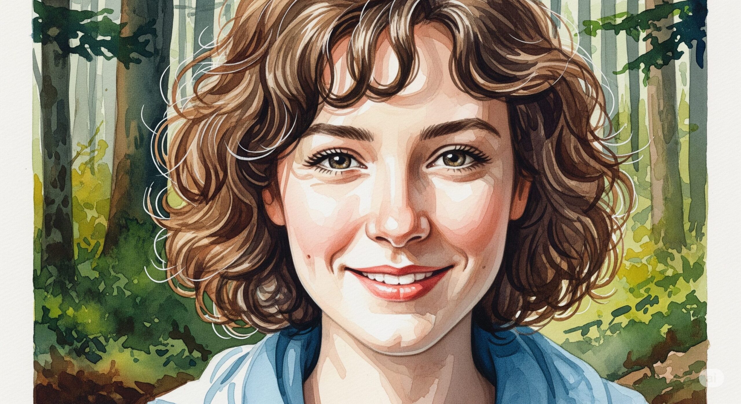 若い女性の笑顔