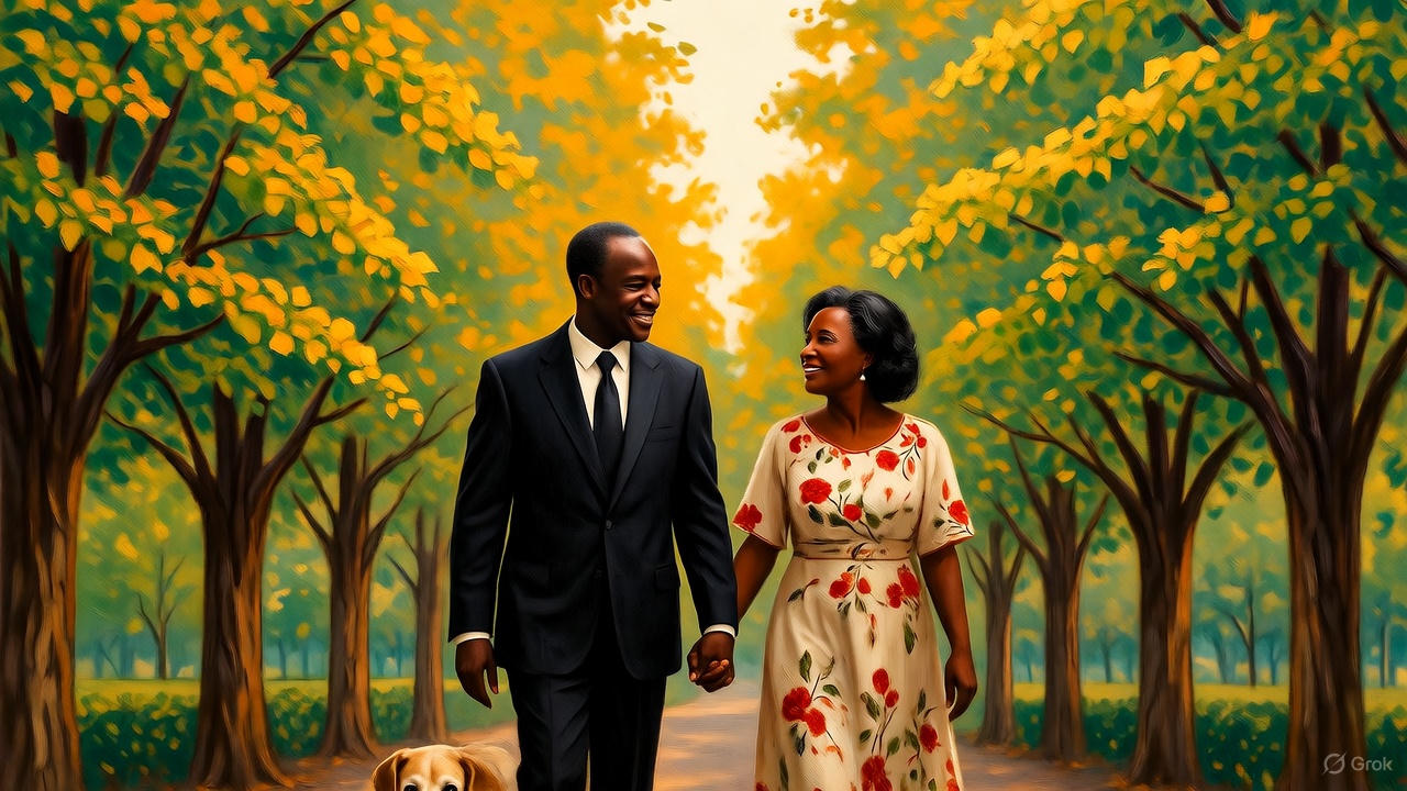 黒人シニア夫婦