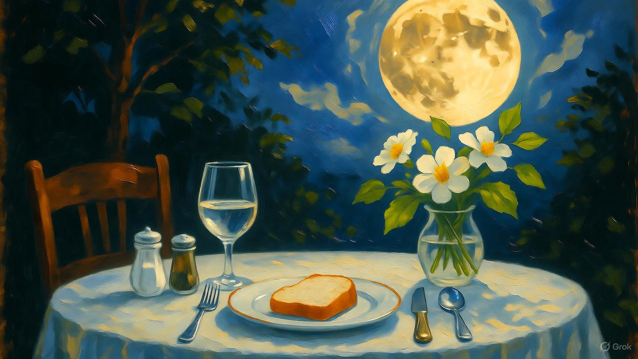 月夜の食卓