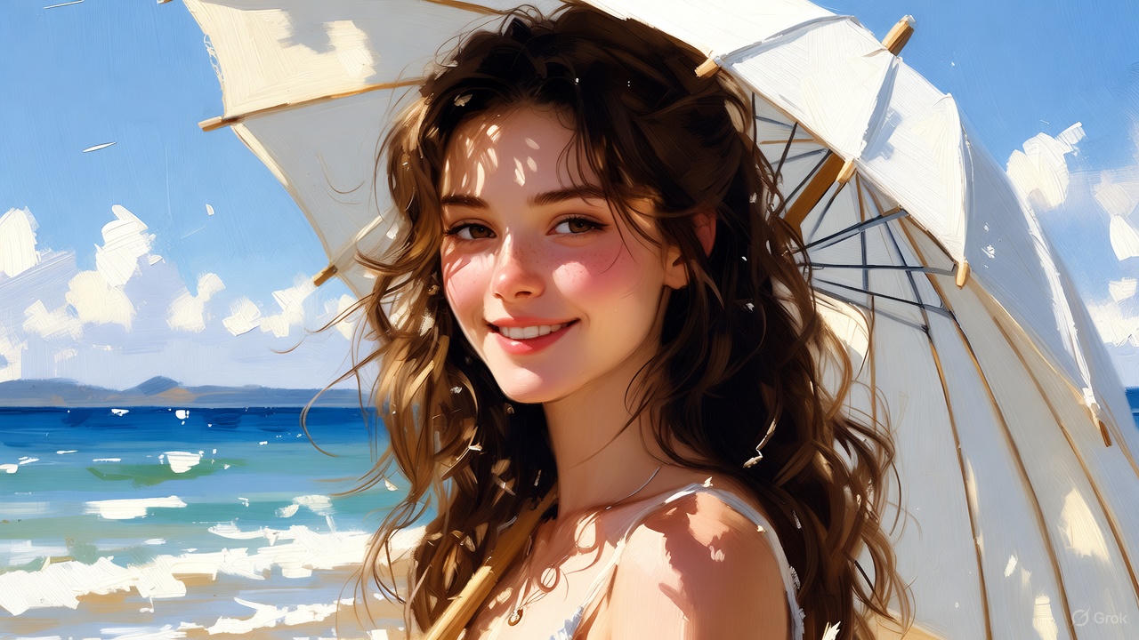 若い女性の笑顔