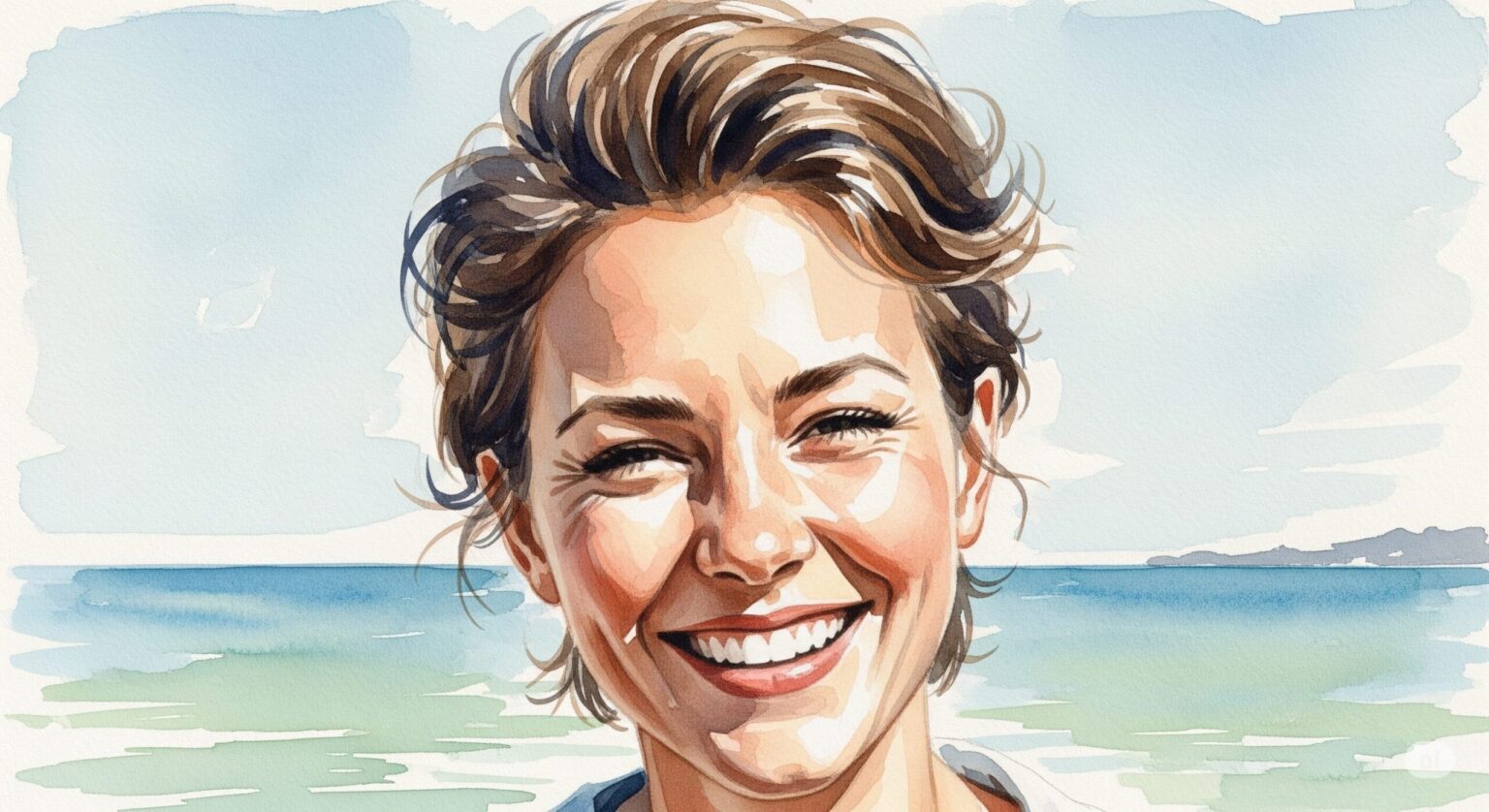 若い女性の笑顔