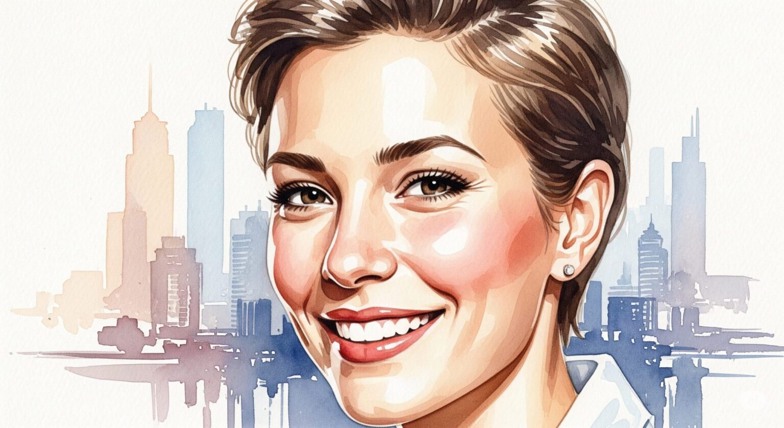 若い女性の笑顔