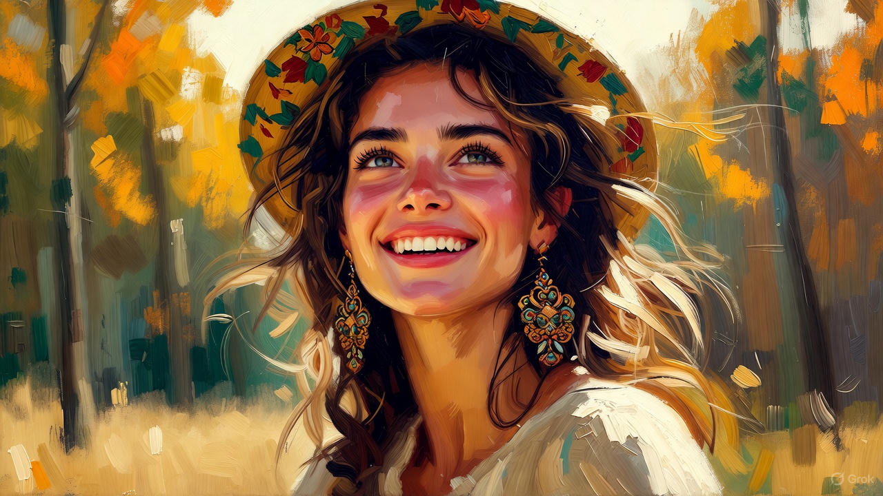 若い女性の笑顔