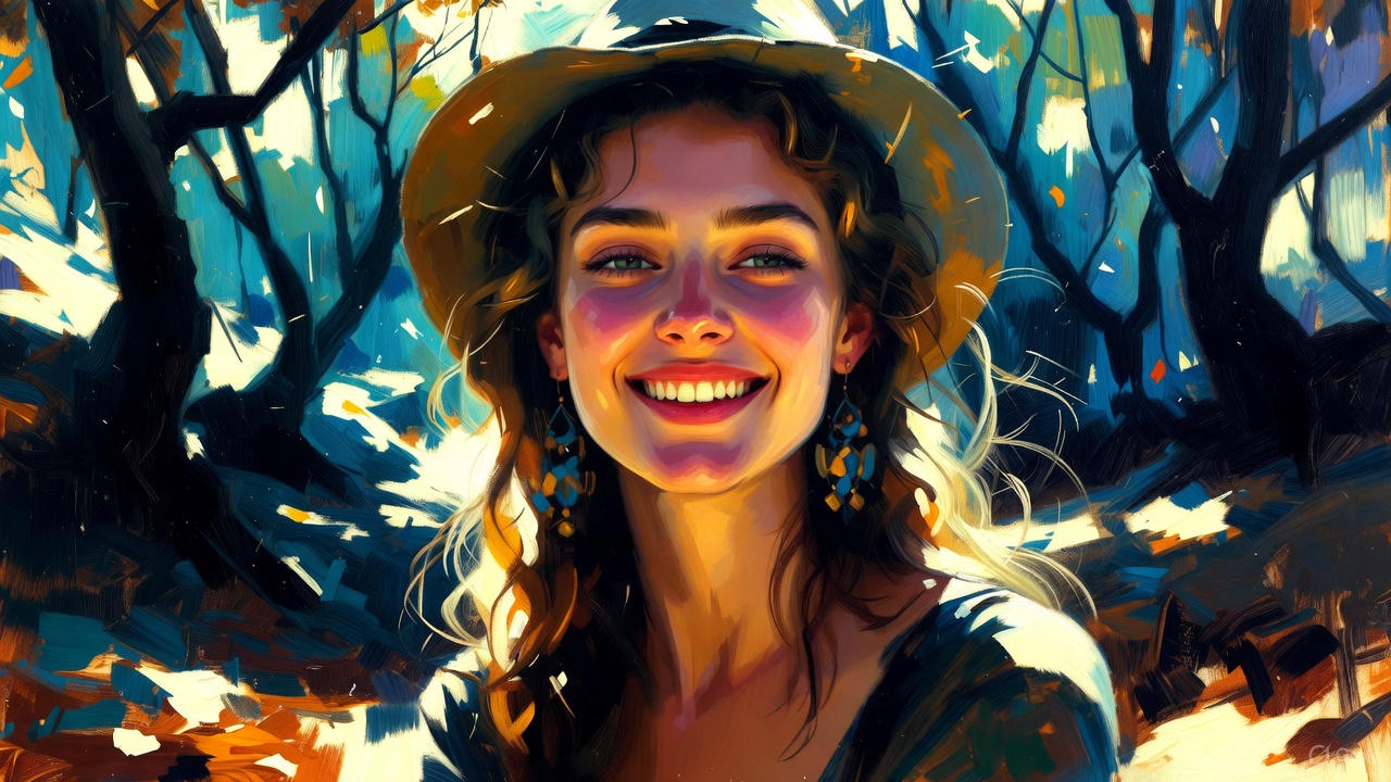 若い女性の笑顔