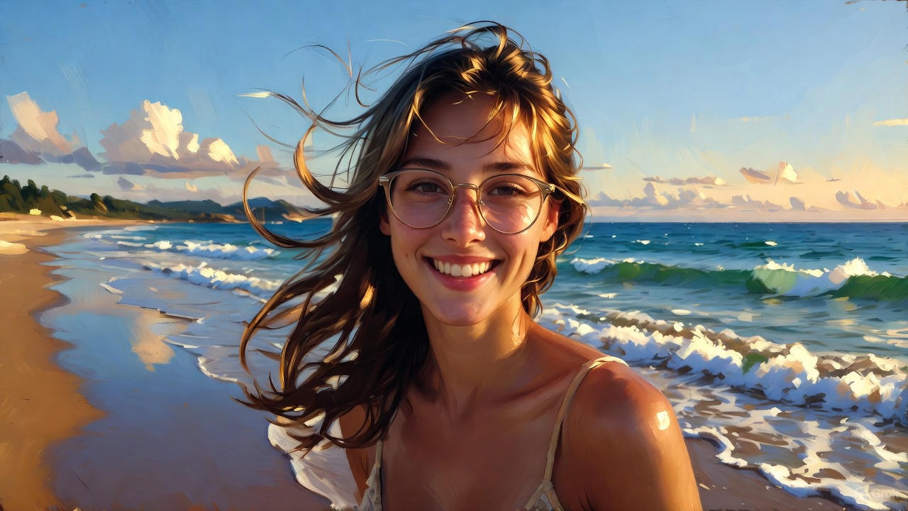 若い女性の笑顔