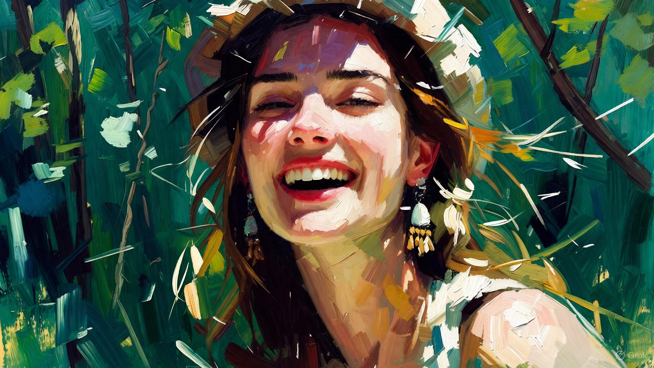 若い女性の笑顔