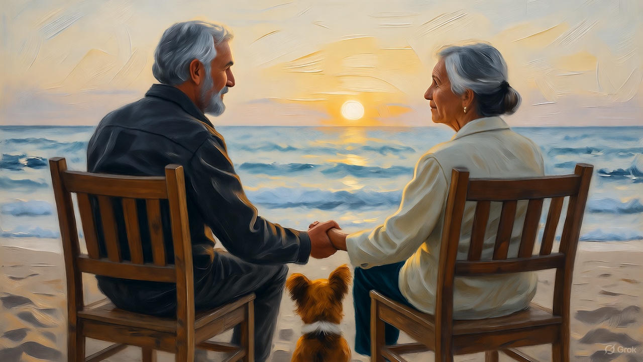 黒人夫婦と愛犬