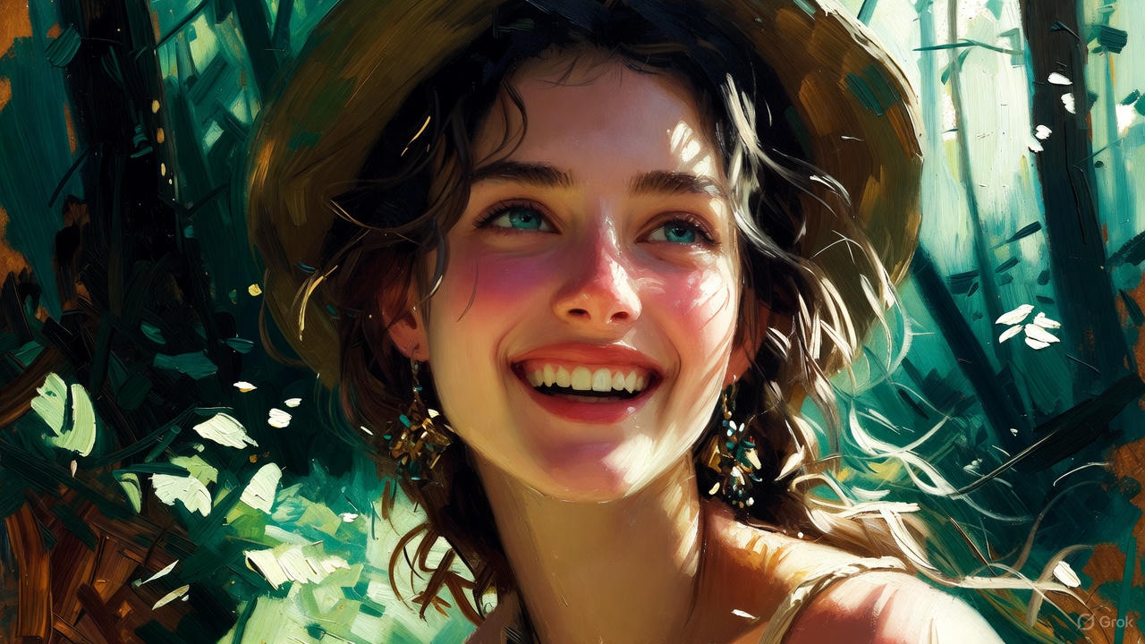 若い女性の笑顔