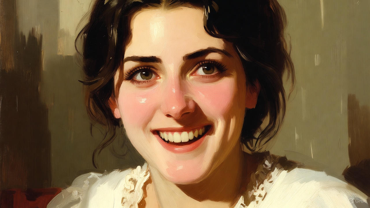 若い女性の笑顔